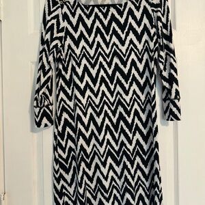 Lilly Pulitzer Chevron Print Dress- Size Medium